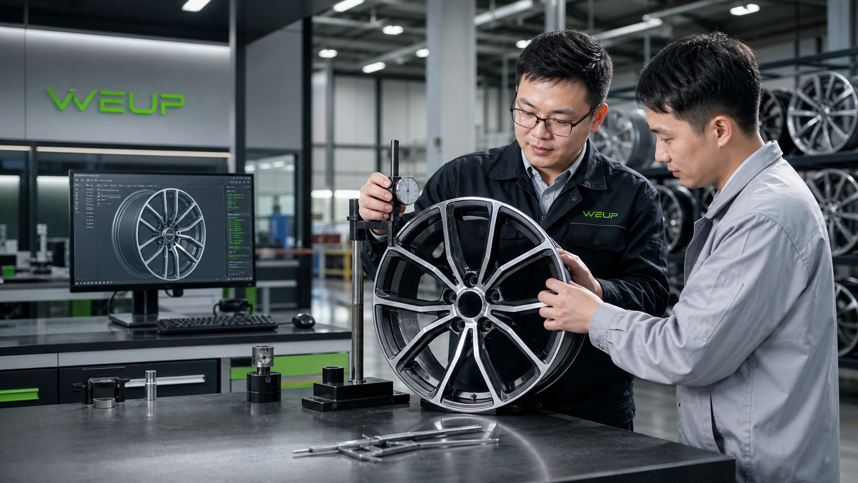 WEUP alloy wheel inspection and engineering support